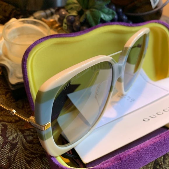 SOLD ⛔️Authentic Gucci 59 Oversized Square acetate/metal sunglasses - Picture 10 of 14